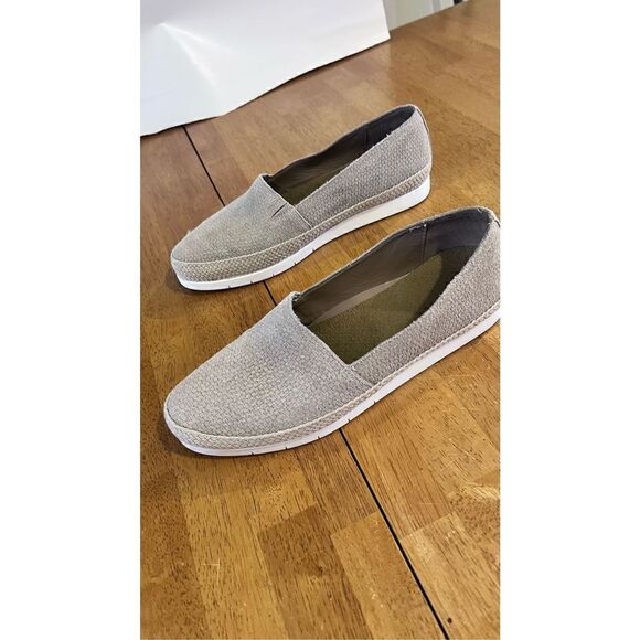 DONALD J. PLINER PALMS WOMENS TAUPE SUEDE ESPADRILLE LOAFERS SHOES SZ 8.5 - Picture 7 of 11